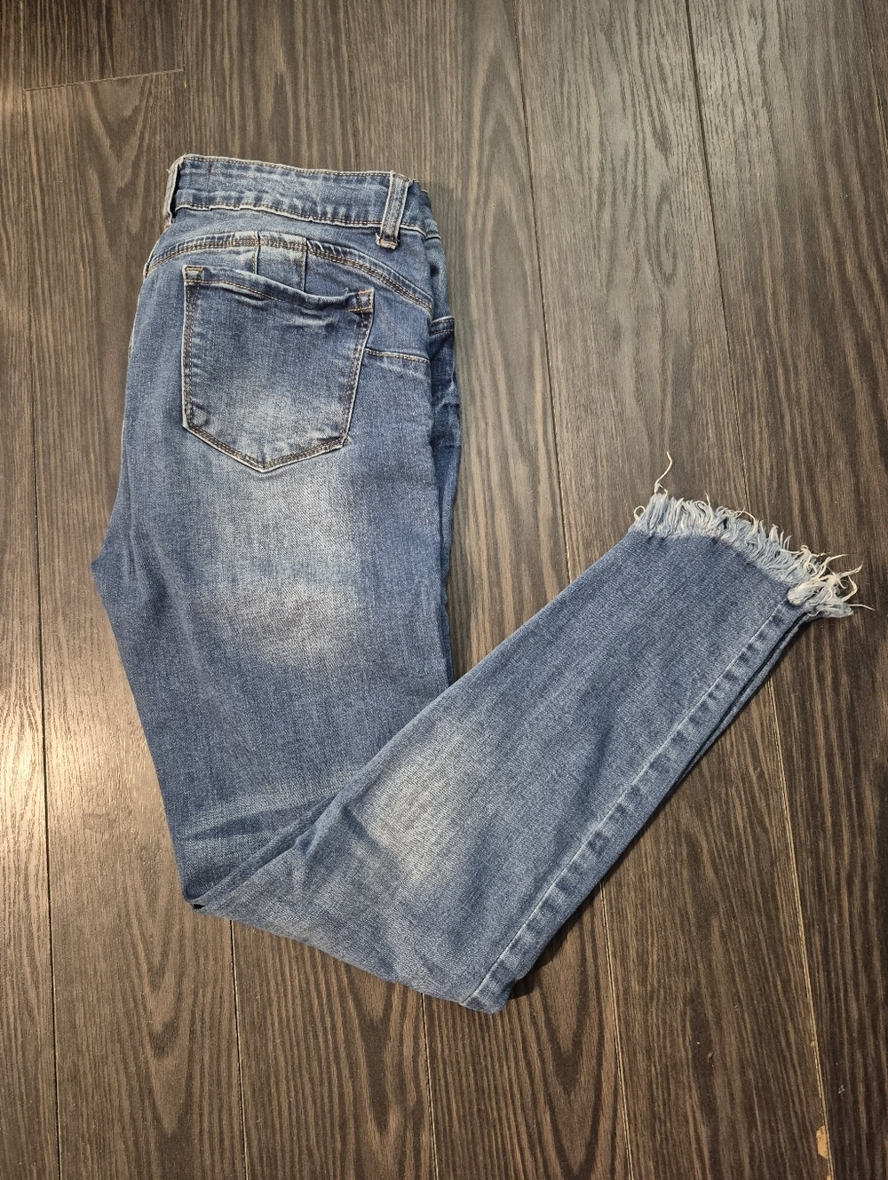 GUC Wax distressed jeans, size 11, medium wash